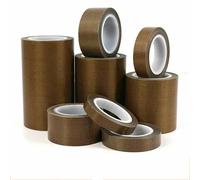 PTFE Tape Adhesive Cloth Width 5~100mm Thickness 0.13.0mm 0.18mm Insulated Vacuum High Temperature Resistant Sealing PTFE Tapes-10mm-2 rolls-10m per roll-0.18mm