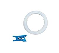 PTFE Tube 2.5mm X 4mm 5M For X1/X1C/P1P/P1S/A1/A1 Mini With Cutter Connectors, 3D Printer Filament(White 5M With cutte)