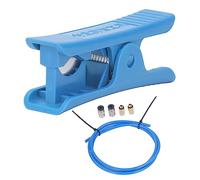 PTFE Tube Kit - Durable Wear Material, Compatible with 3D Printer & Water Purifier Tubes, Sturdy Pneumatic Connector Included, Flat Cutter for Smooth Cutting, Universal
