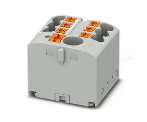 PTFIX Manifold Block 6/6x2.5 GY, Connector Grey BEA 3273330
