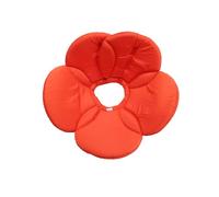 PTGMH Soft Dog Cone for Small Dogs Flower Dog Cone Collar Adjustable Surgery Recovery Collar for Dogs Frog, Cow, Elephant Pet Cones foe Dogs (Orange Flower, S)