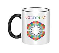 PTGRUKWBJ Cold Rock Band Play Ceramic Mug with Colored Edge - Durable & Stylish Hip Hops Merchandise for Home, Office, Or Gifts.