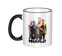 PTGRUKWBJ Cold Rock Band Play Ceramic Mug with Colored Edge - Durable & Stylish Hip Hops Merchandise for Home, Office, Or Gifts.