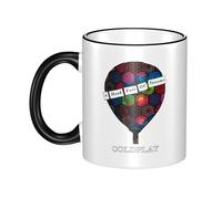 PTGRUKWBJ Cold Rock Band Play Ceramic Mug with Colored Edge - Durable & Stylish Hip Hops Merchandise for Home, Office, Or Gifts.