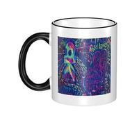 PTGRUKWBJ Cold Rock Band Play Ceramic Mug with Colored Edge - Durable & Stylish Hip Hops Merchandise for Home, Office, Or Gifts.