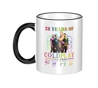 PTGRUKWBJ Cold Rock Band Play Ceramic Mug with Colored Edge - Durable & Stylish Hip Hops Merchandise for Home, Office, Or Gifts.