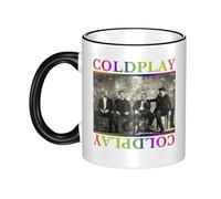 PTGRUKWBJ Cold Rock Band Play Ceramic Mug with Colored Edge - Durable & Stylish Hip Hops Merchandise for Home, Office, Or Gifts.