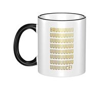 PTGRUKWBJ Springsteens Rock Singer Bruce Ceramic Mug with Colored Edge - Durable & Stylish Hip Hops Merchandise for Home, Office, Or Gifts.