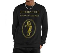 PTGRUKWBJ Tull Rock Band Jethro Men'S Fleece-Lined Sweatshirt - Band Logo Crewneck Pullover, Warm Plush Thermal Rock Music Fan Winter Apparel.