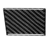 PTGZGFNPAM For N&issan 350Z 2003-2009 Carbon Fiber Co-pilot Storage Box Panel Trim Cover Sticker Car Moulding Strips(Black)