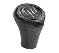 PTGZGFNPAM Gear Shift Knob Manual for BMW 1 3 5 6 Series E30 E32 E34 E36 E38 E39 E46 E53 E60 E63 E83 E84 E87 E90 Shifter Lever Headball Speed Gear Shift Knob(5 Speed Carbon Fiber)