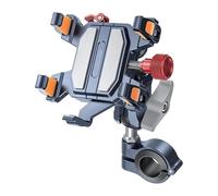 PTGZGFNPAM Motorcycle Phone Holder For Bicycle GPS Navigation Bracket Aluminum Secure Lock Phone Holder Motorcycle Handlebar Mount Accessories(TX02)
