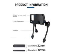 PTGZGFNPAM Motorcycle Phone Holder For F850GS For F 850 GS For ADV 2018 2019 Motorcycle Bracket Mount Smartphone GPS Holder Navigation Clip(Set)