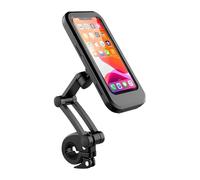 PTGZGFNPAM Motorcycle Phone Holder Navigation Bracket Waterproof Motorcycle Bike Mobile Phone Holder Support Universal Bicycle GPS 360° Swivel