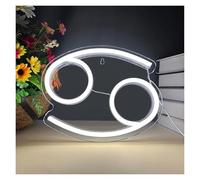 PTHEN Hanging Signs The Zodiac Horoscope Neon Sign USB Dimmable Neon Light for Bedroom Home Birthday Party Decor(29x23.5cm)
