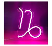 PTHEN Hanging Signs The Zodiac Horoscope Neon Sign USB Dimmable Neon Light for Bedroom Home Birthday Party Decor(26x21cm)