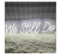 PTHEN Hanging Signs We Still Do Neon Sign Light USB Powered for Coffee Bar Gaming Room Bedroom Wedding Party Birthday Wall Art Decoration(40cmx12cm)