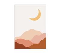 PTHEN Wall Art Canvas Prints Boho Rainbow Cloud Moon Sun Heart Posters Print Wall Art Aesthetics Canvas Painting For Living Room Modern Home Decor(M,30x40cm)