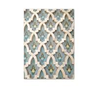 PTHEN Wall Art Canvas Prints Moroccan Arch Mosque Arabic Calligraphy Printmaking Wall Art Print Canvas Painting Posters For Living Room Modern Home Decor(J,40x50cm)