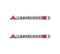 PTHUT 2Pcs Car Emblem Stickers Auto Logo Body Decoration Decal For Mitsubishi GTO I i-MiEV L200 Lancer