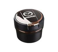 PTHUT Car Ashtray for Mazda CX-70 CX-80 CX-90 Portable Auto Ashtray Mini Car Trash Can Detachable Car Cigarette Ash Ashtray with Lid,Gold