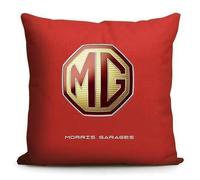 PTHUT Portable Car Pillow for MG Astor ES5, Car Lumbar Support Pillow,Comfort,Soft Car Headrest Pillow,Multifunctional Car Logo Travel Pillow,Red