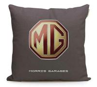 PTHUT Portable Car Pillow for MG Astor ES5, Car Lumbar Support Pillow,Comfort,Soft Car Headrest Pillow,Multifunctional Car Logo Travel Pillow,Brown