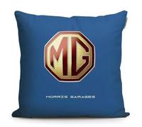 PTHUT Portable Car Pillow for MG Astor ES5, Car Lumbar Support Pillow,Comfort,Soft Car Headrest Pillow,Multifunctional Car Logo Travel Pillow,Blue