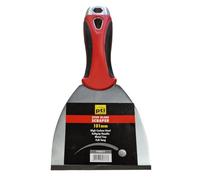 PTI 101mm Stiff Blade Paint Scraper Softgrip Handle Wallpaper Stripper Filler, Professional DIY Decorating Paint Removal Scraper Tool Set