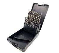 PTI 19pc Black Bronze Oxide HSS Drill Set 1-10mm x 0.5mm Tackle a wide range of materials from Metal, Woods, Plastics. Complete in a Box Case