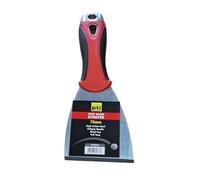 PTI 25mm-101mm Strong Paint Scraper Softgrip Handle Wallpaper Stripper Filler, Professional DIY Decorating Paint Removal Scraper Tool Set (76mm)