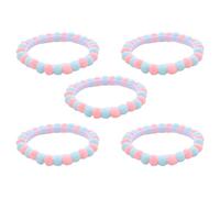 PTILSERY 5pcs Festival Pet Collars with Pompoms Colorful Breathable Furry Birthday Collar for Cats and Dogs