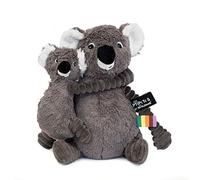 Ptipotos by Deglingos Koala Mum & Baby Grey Plush Toy