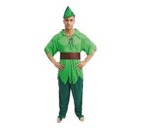 P'tit Clown - 21165 - Peter Costume - Adult Costume - Perfect for Carnival, Parties and Themed Events - Comfortable and Original - Polyester - Green - Sizes L/XL