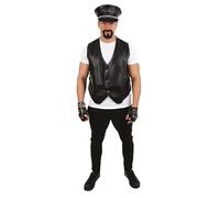 P'tit Clown 55870 Sleeveless Vest - Imitation Leather - Black - One Size