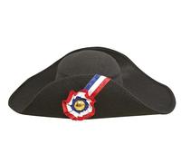 P'tit Clown - 92571 - Napoleon Imitation Wool Hat Adult - One Size - Black