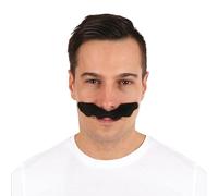 P'tit Clown - Fancy Dress Mustache - Adhesive - Easy to Stick (Plumber - Black)