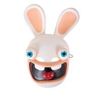 P'tit Clown - Raving Rabbits PVC Mask, Unisex Adult, 44437, White-Beige