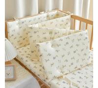 PTKG Airwrap Cot Bumper Cot Bumpers for Cot Bed Breathable Cot Bumper Crib Bumper Sets Cot Protector Bumper All Round Breathable Crib Bumper Cot Liner,D9,180 * 28cm