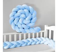 PTKG Bed Guard Rail Surrounds Cushions Braided Knotted Pillows All-Round Protection Pillow for Bed Soft Breathable Nursing Cushion for Room Decor Body Pillow,H16,500CM
