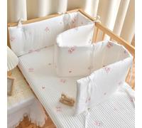 PTKG Bed Rail for Toddlers Kids, Cot Liner Headboard Bumper Padded Side Protectors Protect All Round Crib Rail Cover Baby Bed Baby Boys Girls Nursery Breathable Crib Bed Liner Bumper,C5,150 * 28cm