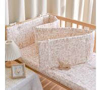 PTKG Bed Rail for Toddlers Kids, Cot Liner Headboard Bumper Padded Side Protectors Protect All Round Crib Rail Cover Baby Bed Baby Boys Girls Nursery Breathable Crib Bed Liner Bumper,C10,240 * 28cm
