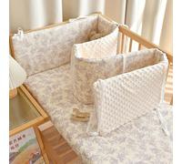PTKG Breathable Cot Bumper and Toddler Bed Guard Set - Soft Padded Side Protectors for Baby Cot Bed, Headboard Guard Design for Toddlers Kids Padded Side Protectors Protect Baby Boys Girls,B9,240*28cm