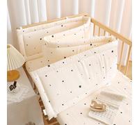 PTKG Breathable Cot Bumper and Toddler Bed Guard Set - Soft Padded Side Protectors for Baby Cot Bed, Headboard Guard Design for Toddlers Kids Padded Side Protectors Protect Baby Boys Girls,E10,100cm
