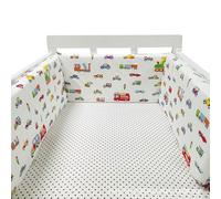 PTKG Breathable Cot Bumper Breathable Crib Bumper Cot Liner Cot Bumpers for Cot Bed Padded Baby Cot Bumpers Cotbed Bumper Airwrap Cot Bumper,A09,150cm×30cm