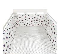 PTKG Breathable Cot Bumper Breathable Crib Bumper Cot Liner Cot Bumpers for Cot Bed Padded Baby Cot Bumpers Cotbed Bumper Airwrap Cot Bumper,A02,200cm×30cm