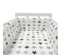 PTKG Breathable Cot Bumper Breathable Crib Bumper Cot Liner Cot Bumpers for Cot Bed Padded Baby Cot Bumpers Cotbed Bumper Airwrap Cot Bumper,A18,150cm×30cm