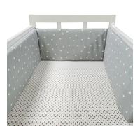 PTKG Breathable Cot Bumper Breathable Crib Bumper Cot Liner Cot Bumpers for Cot Bed Padded Baby Cot Bumpers Cotbed Bumper Airwrap Cot Bumper,A03,200cm×30cm