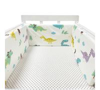 PTKG Breathable Cot Bumper Breathable Crib Bumper Cot Liner Cot Bumpers for Cot Bed Padded Baby Cot Bumpers Cotbed Bumper Airwrap Cot Bumper,A19,300cm×30cm