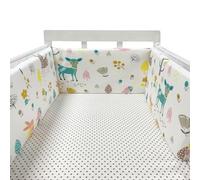 PTKG Breathable Cot Bumper Breathable Crib Bumper Cot Liner Cot Bumpers for Cot Bed Padded Baby Cot Bumpers Cotbed Bumper Airwrap Cot Bumper,A14,200cm×30cm
